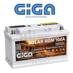 Bater�a Camper 100Ah AGM 12 Voltios | Ideal para Caravana, Servicio y Arranque